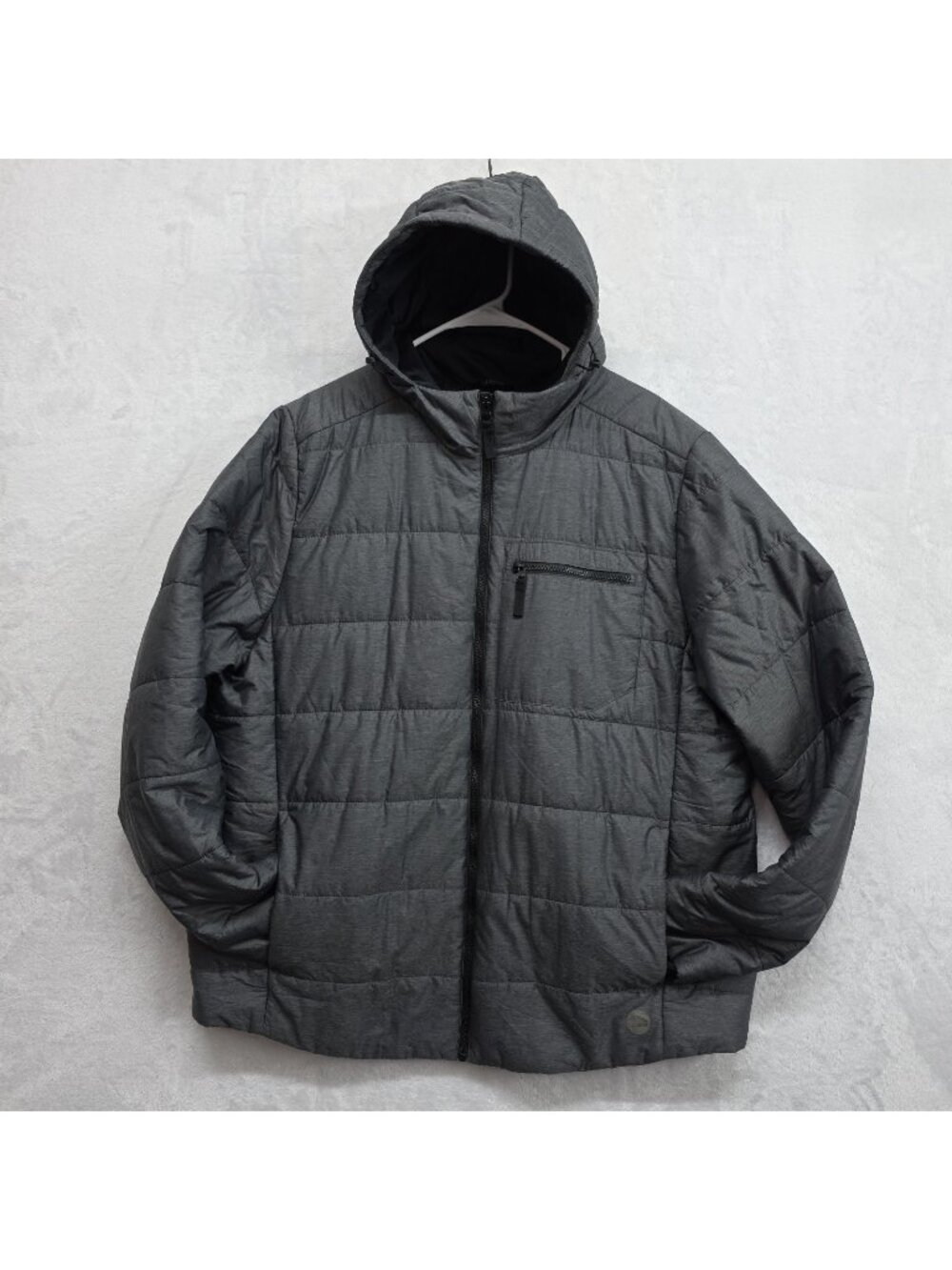 L.L. Bean Mens Southbrook Insulated Puffer Jacket W/Hood XXL Reg Gray ID 513783
